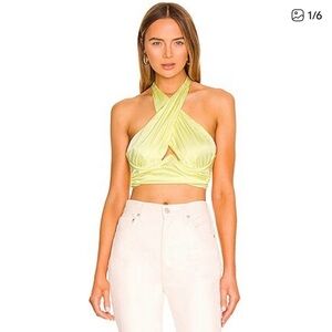For Love And Lemons Halter Crop Top